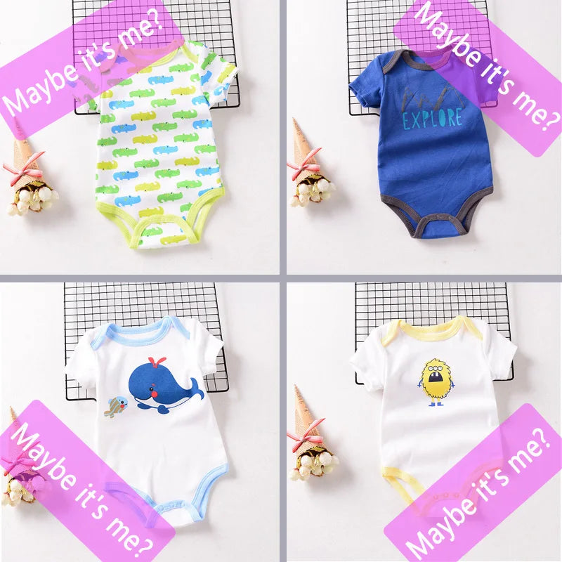 Baby Bodysuit Newborn Romper 👶❤️ | Soft Summer Infant Clothes 0-12M Boy & Girl