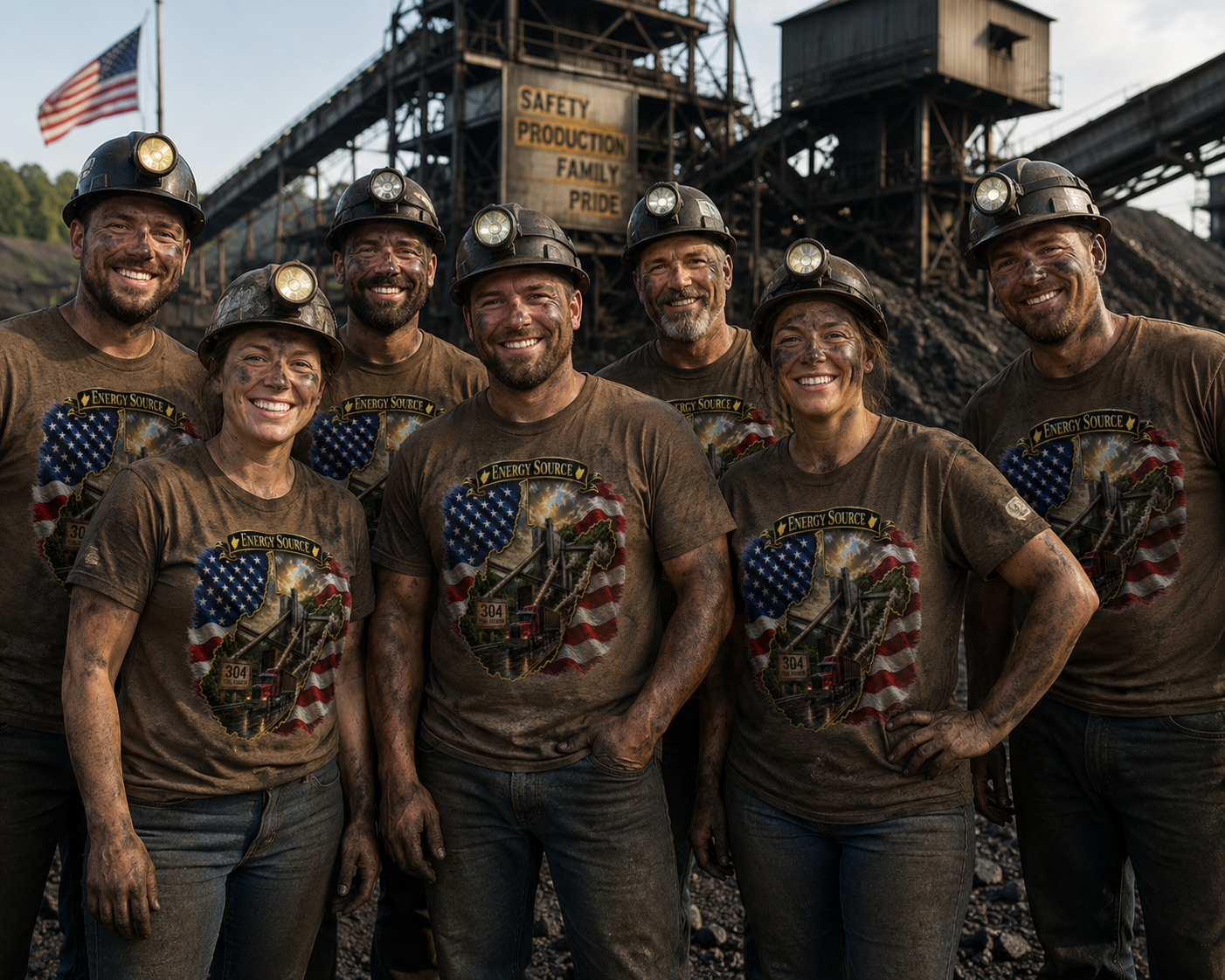 WV Energy Source — Coal Fields & Strip Mine Pride T-Shirt