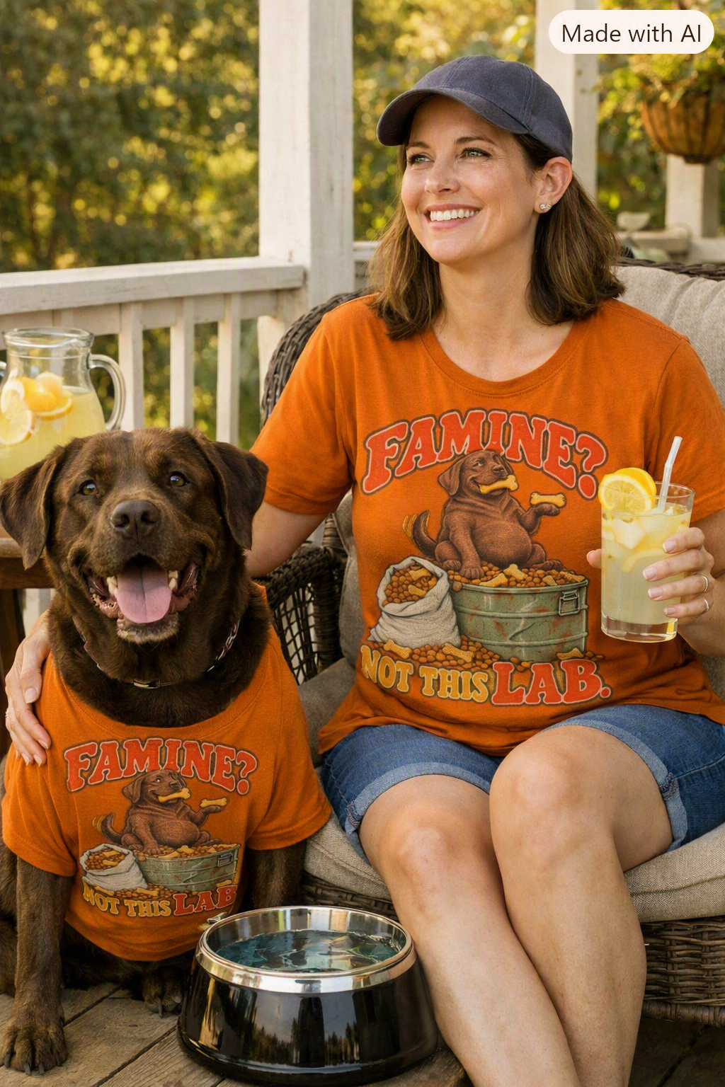 Famine? Not This Lab Funny Chocolate Labrador T-Shirt