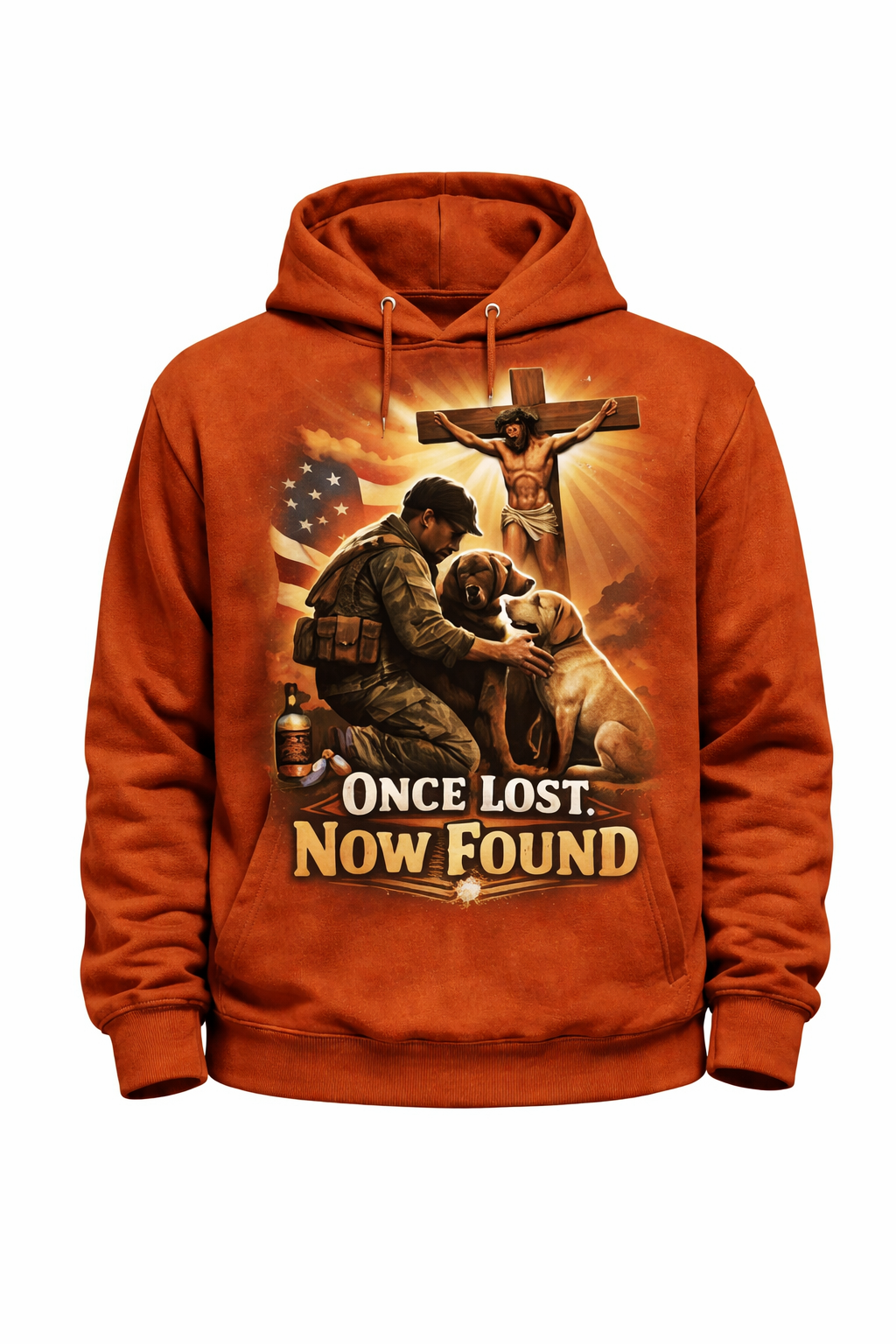 Once Lost. Now Found T-Shirt | Faith & Redemption Veteran Tee