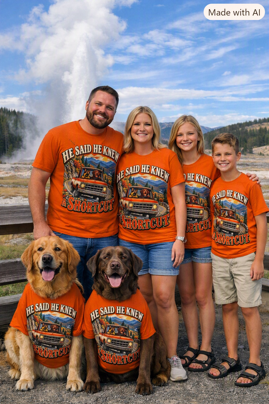He Said He Knew a Shortcut Dog Dad T-Shirt
