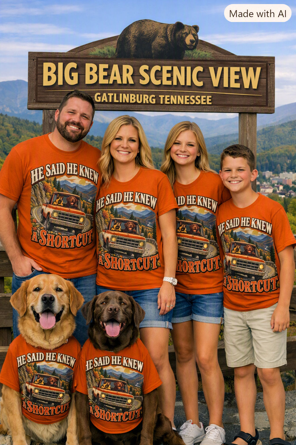 He Said He Knew a Shortcut Dog Dad T-Shirt