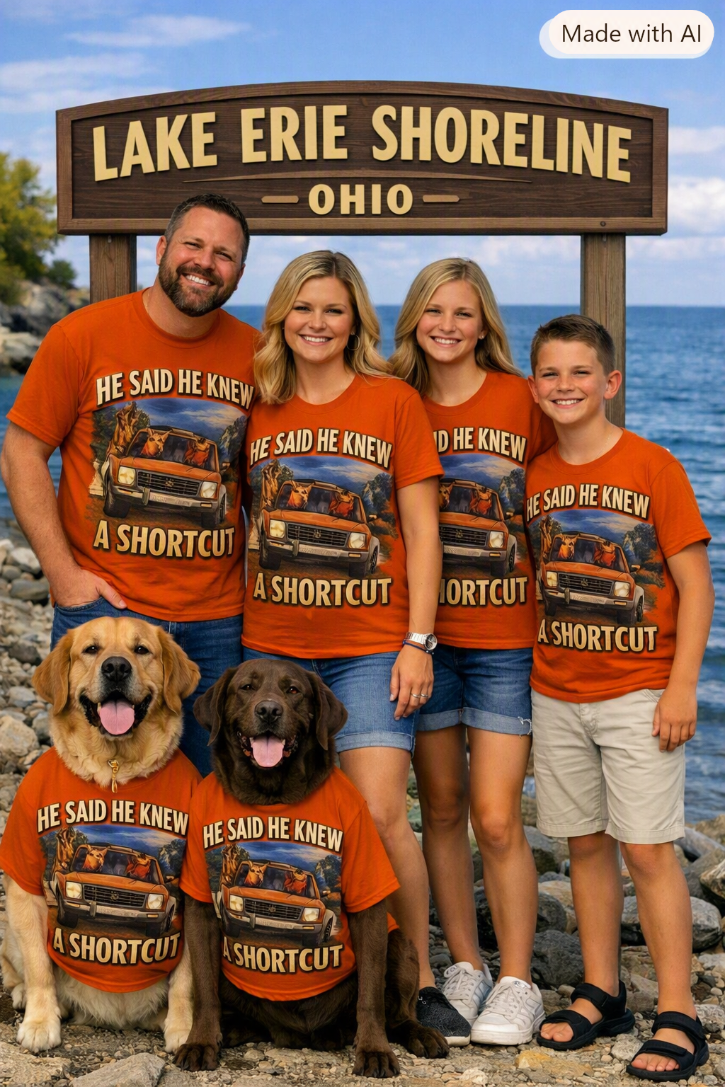 He Said He Knew a Shortcut Dog Dad T-Shirt