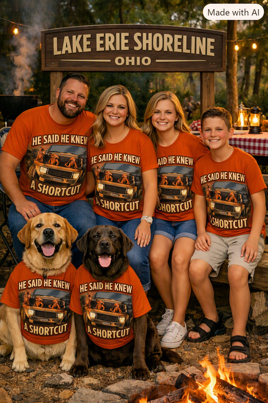 He Said He Knew a Shortcut Dog Dad T-Shirt