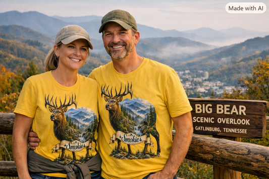Smoky Mountains Family Adventure Elk T-Shirt