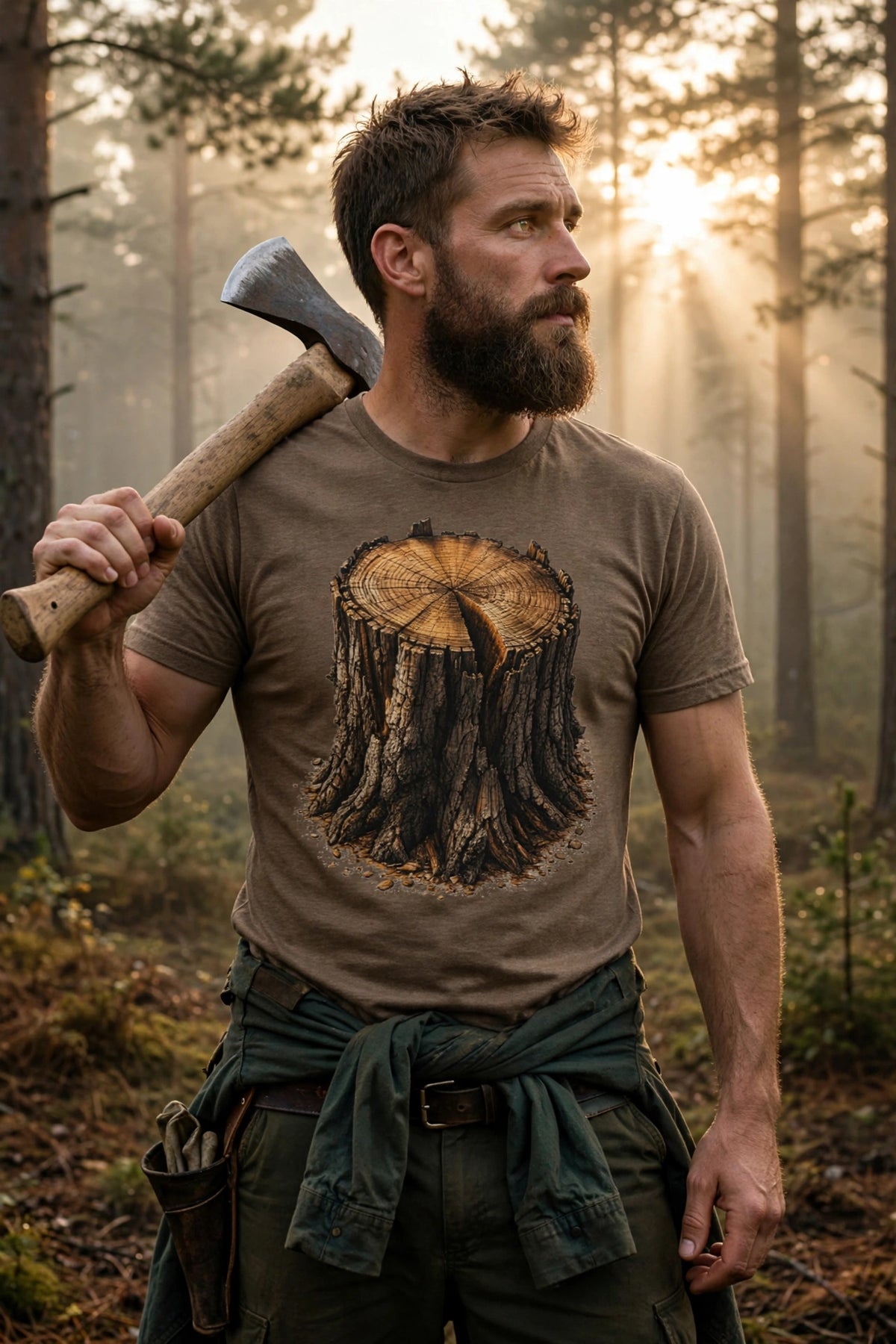 Roots of the Earth — Ancient Tree Stump Tee