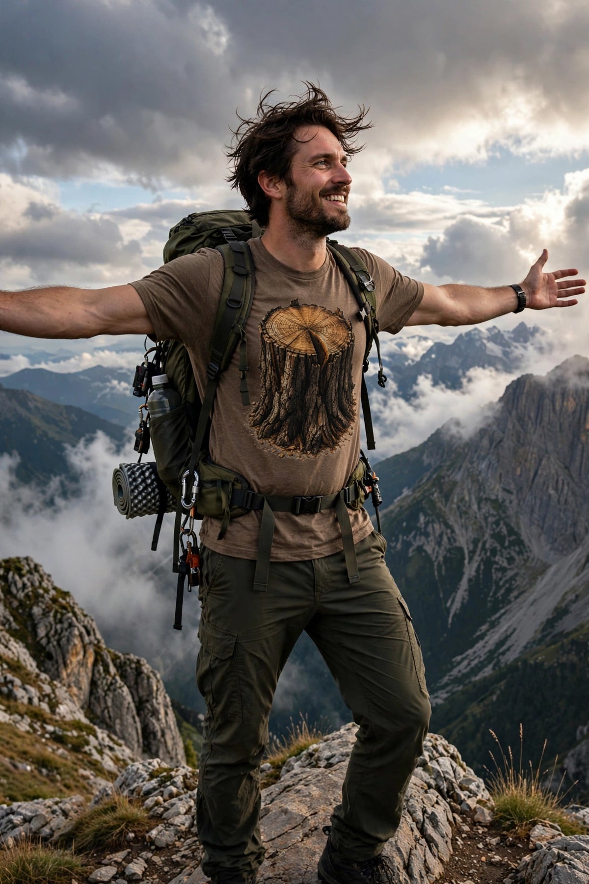 Roots of the Earth — Ancient Tree Stump Tee