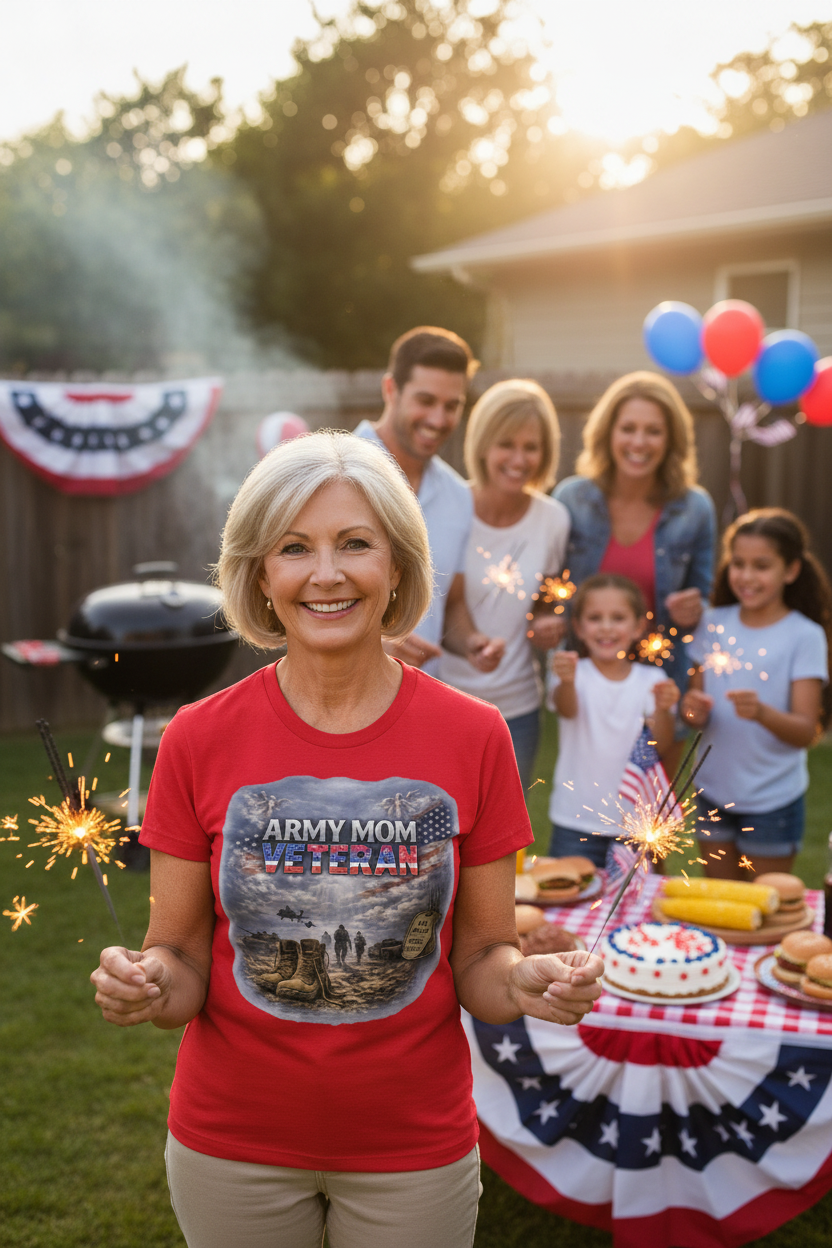 Army Mom Veteran - 4th of July Cookout