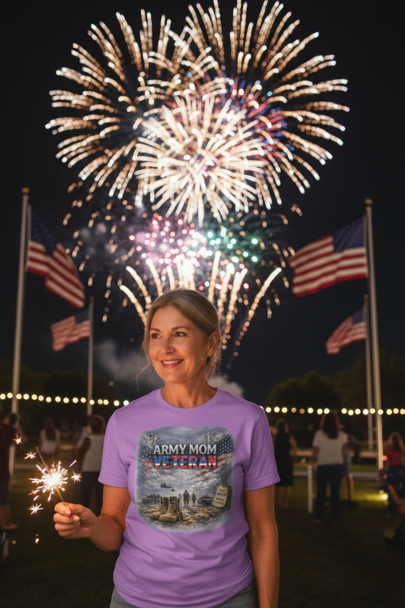 Army Mom Veteran - 4th of July Fireworks