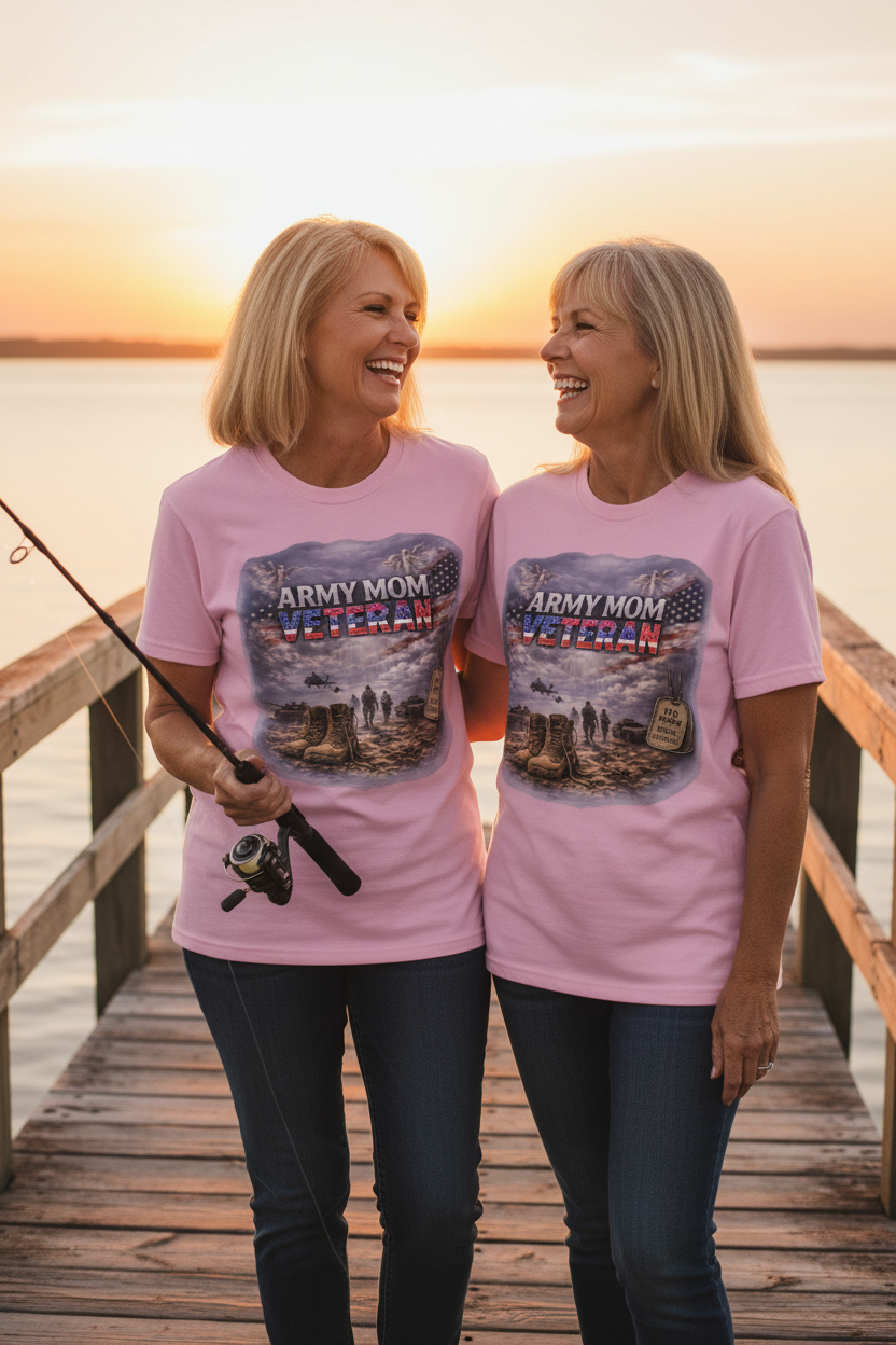 Army Mom Veteran - Two Moms at the Dock