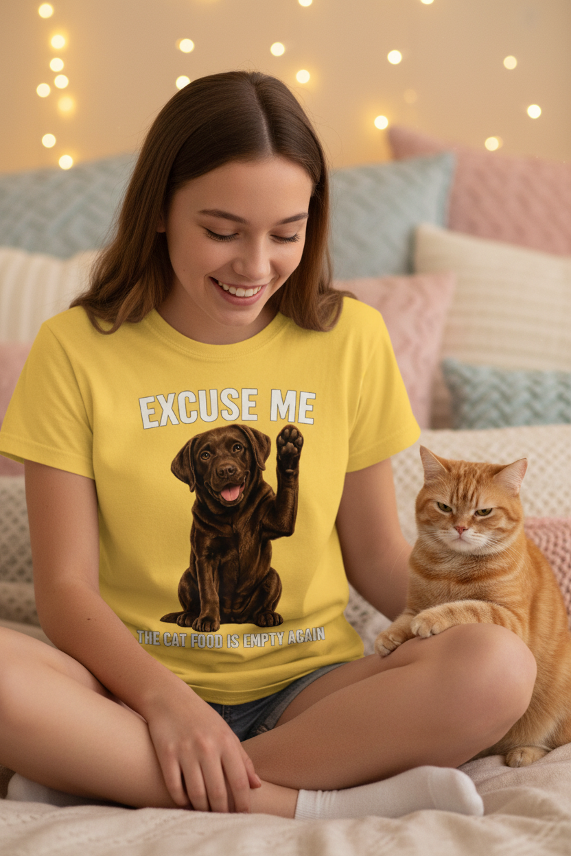 Bedroom with Cat