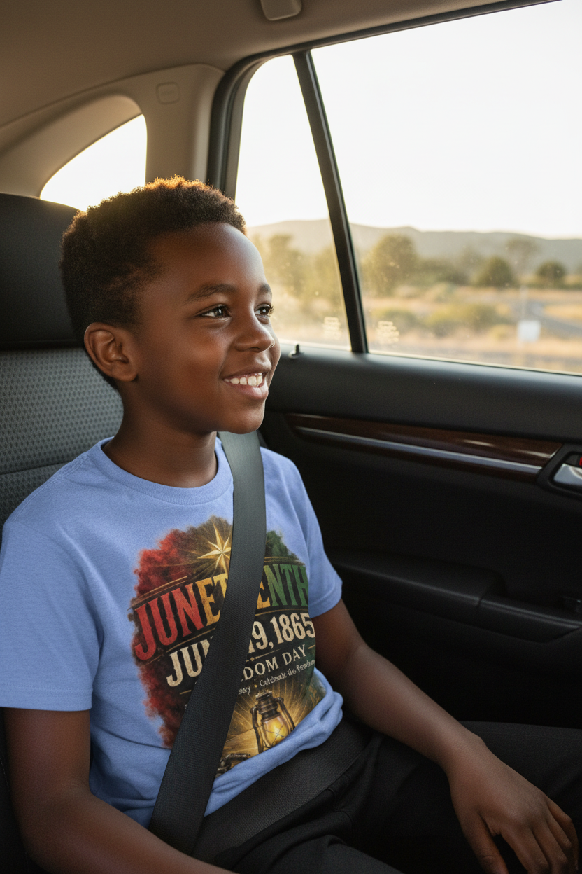 Black Child in Car