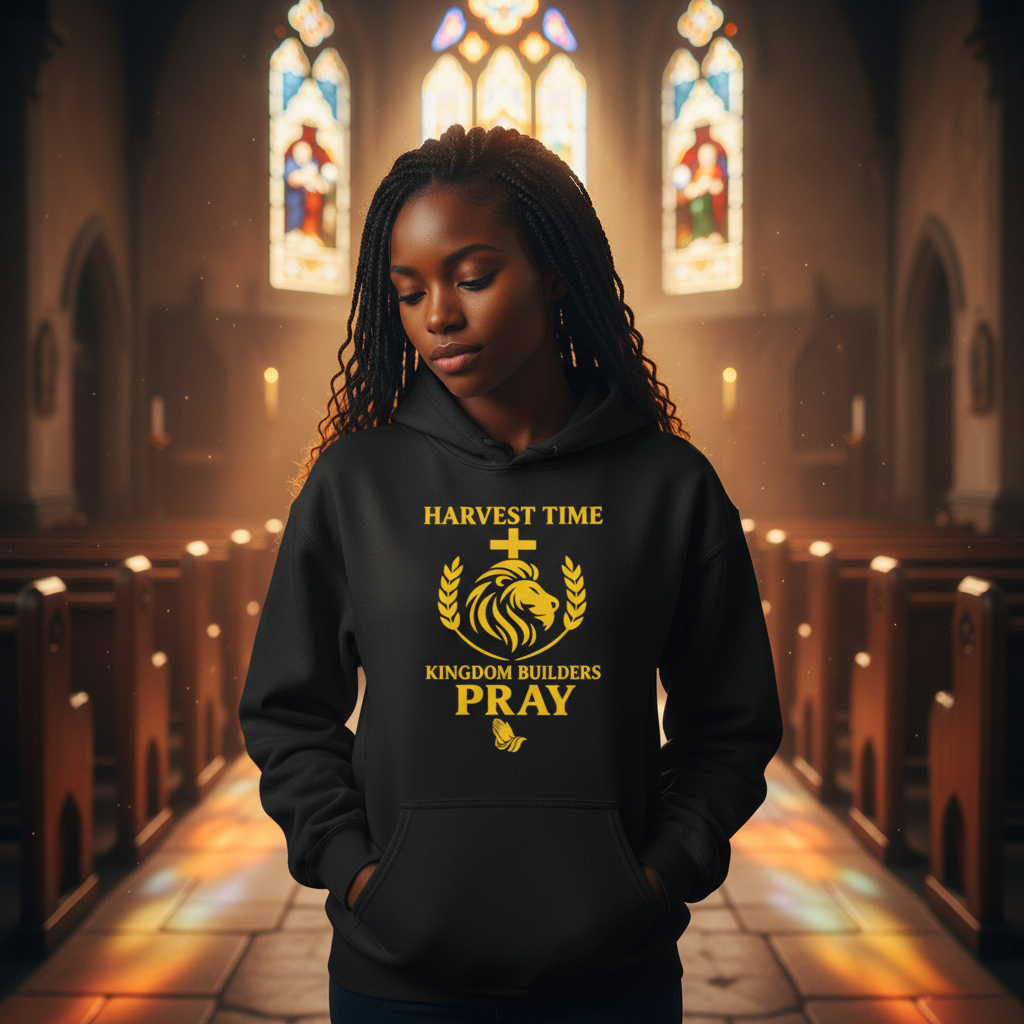 Black Hoodie Church Interior Lifestyle