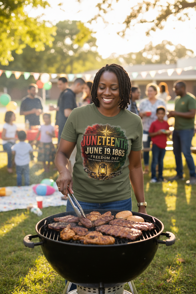 Black Mother Grilling