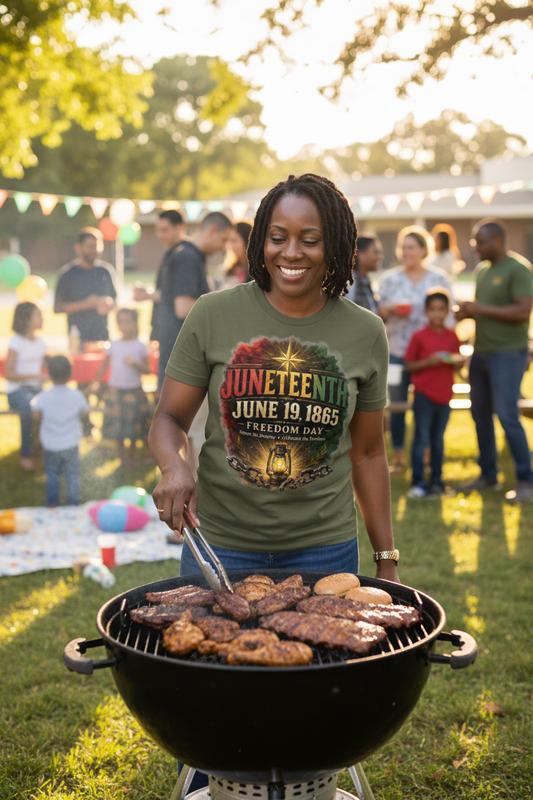 Black Mother Grilling