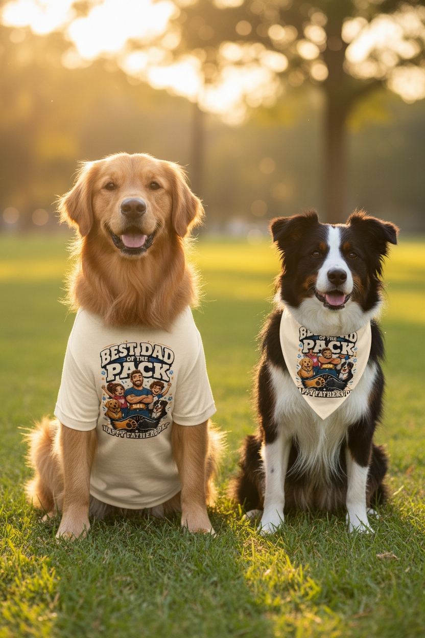Both Dogs Wearing Shirt