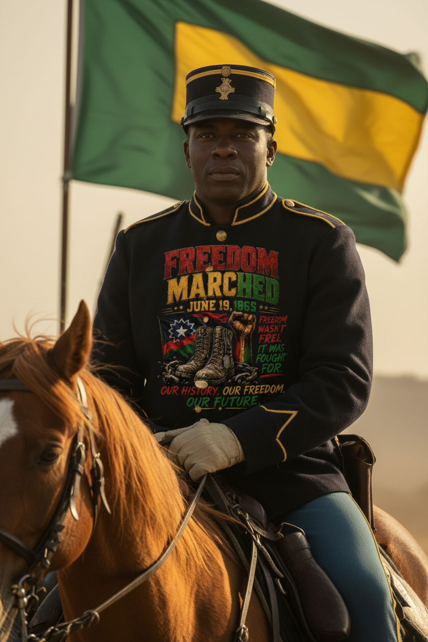 Buffalo Soldier Close-Up – Freedom Marched T-Shirt
