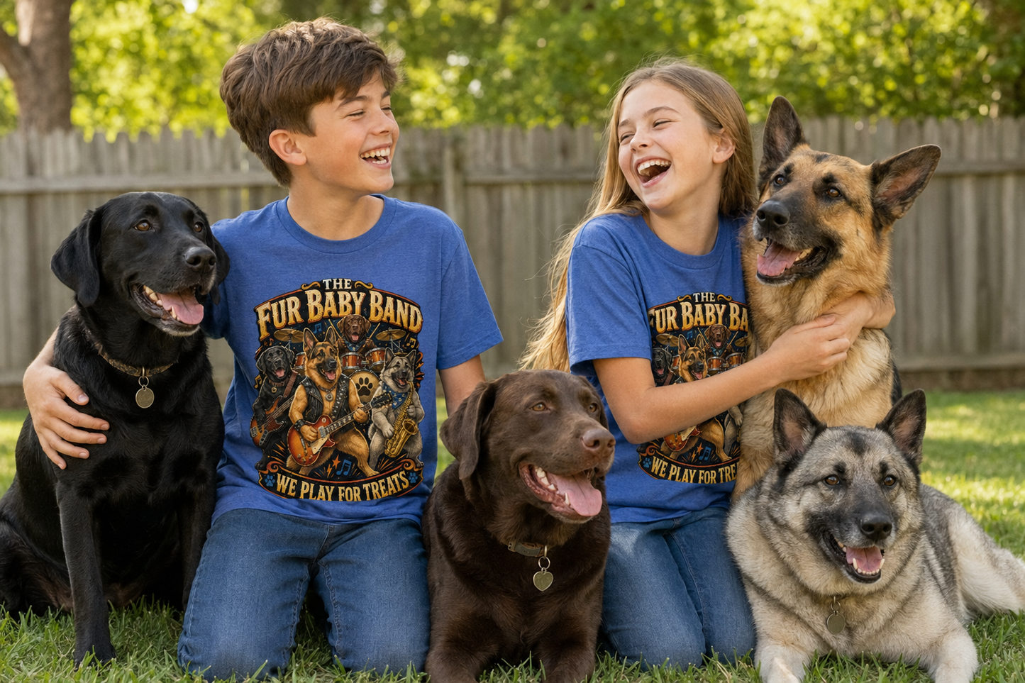 My Dog Thinks I'm the Roadie | The Fur Baby Band 'We Play For Treats' Tee