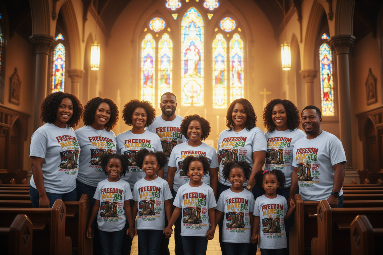 Church Congregation Family Mockup