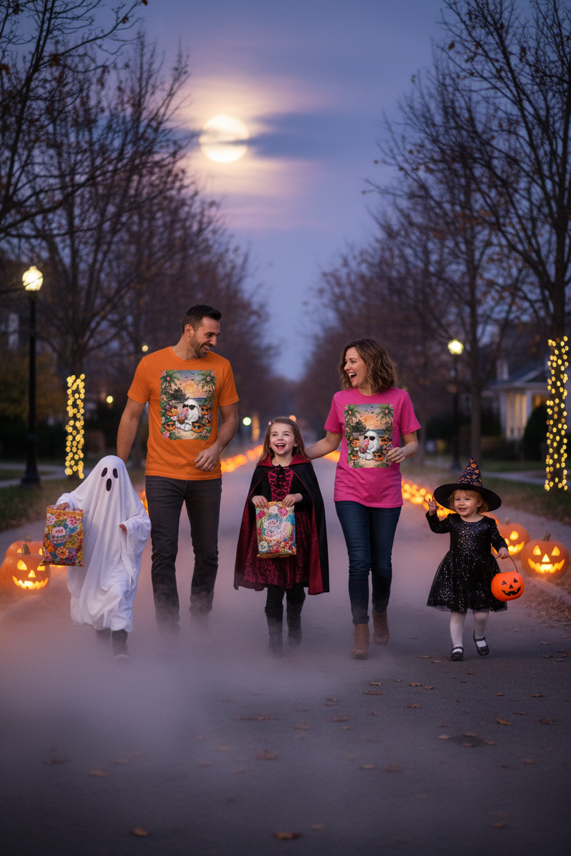 Cinematic Family Halloween Walk
