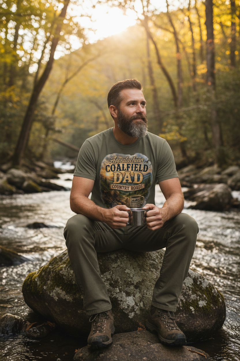 Cool Uncle by Mountain Stream