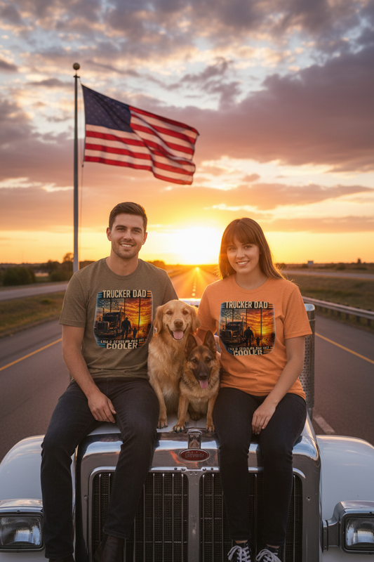 Couple with Dogs on Rig