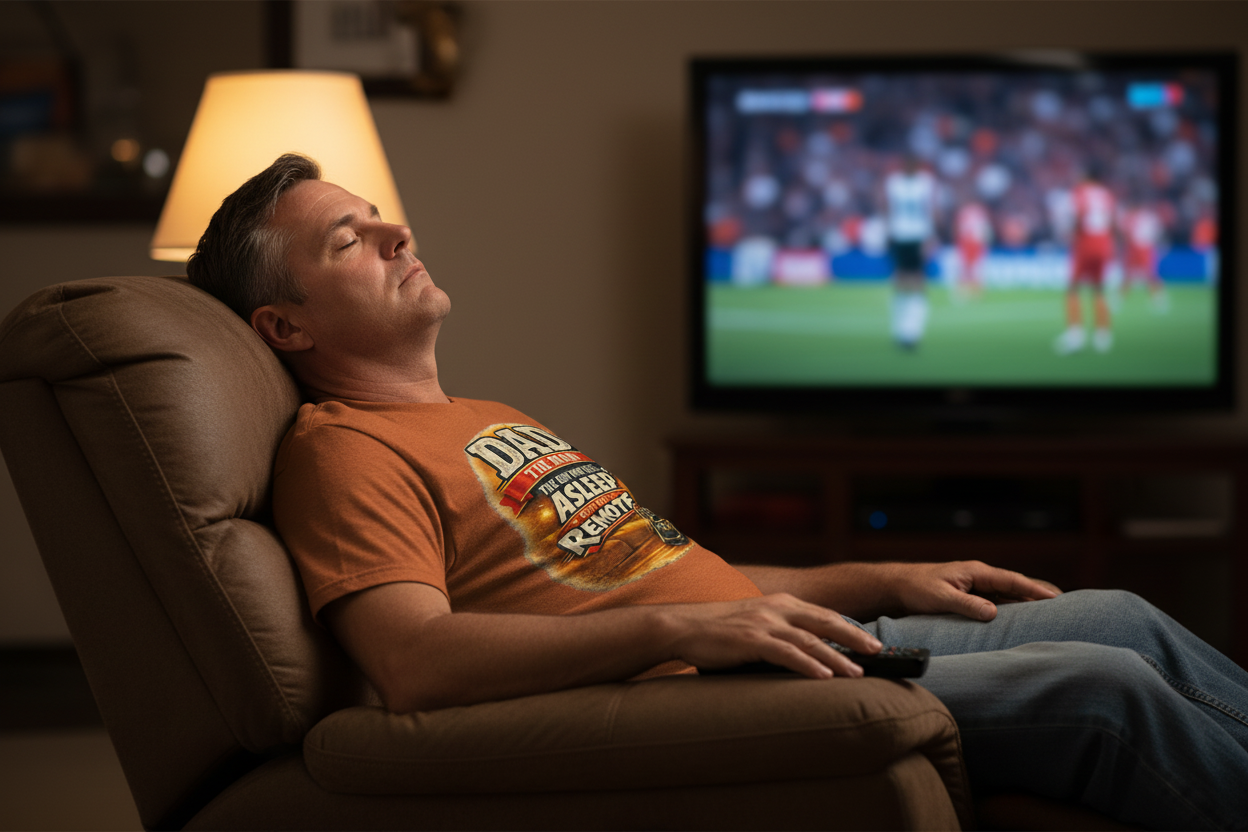 Dad Asleep in Recliner