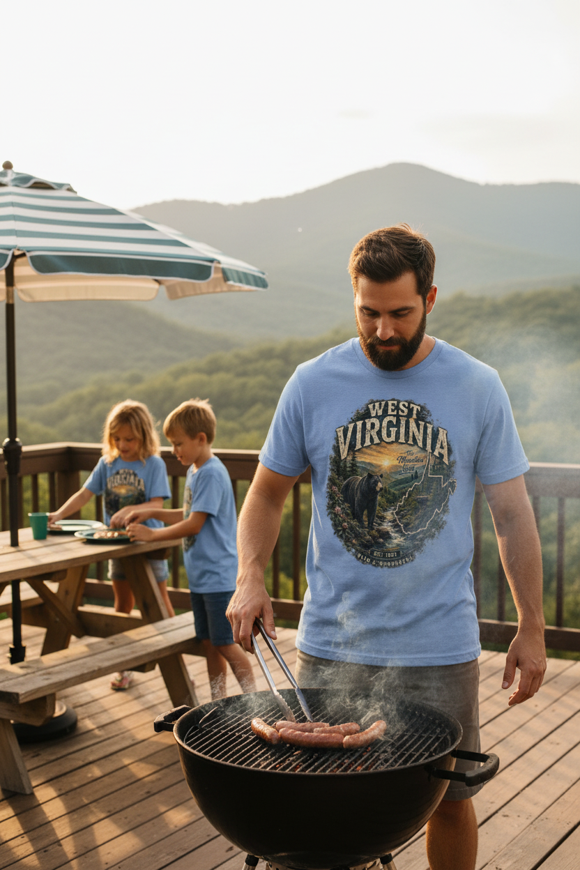 Dad Grilling