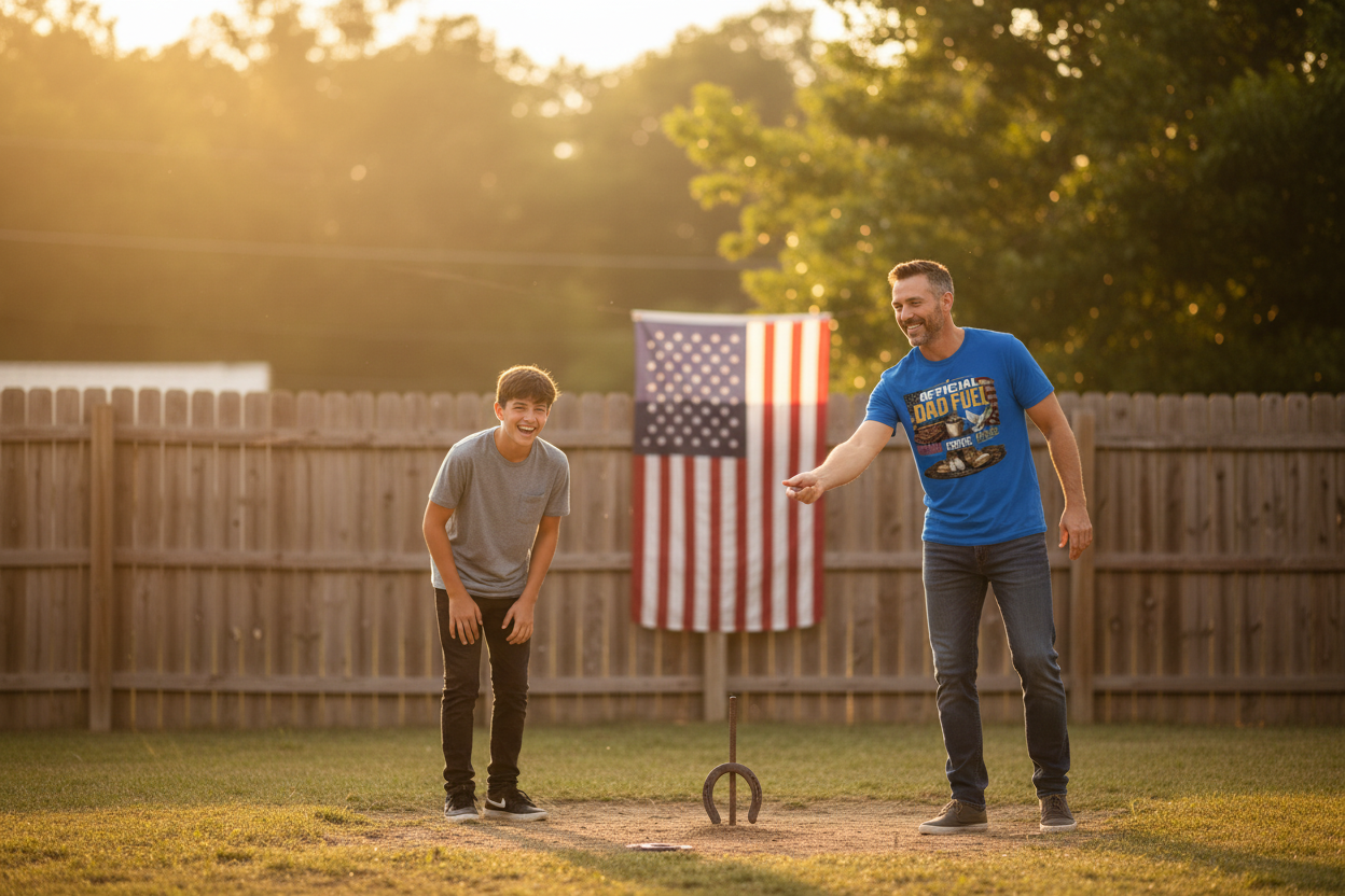 Dad & Son Horseshoe Competition – Royal Blue