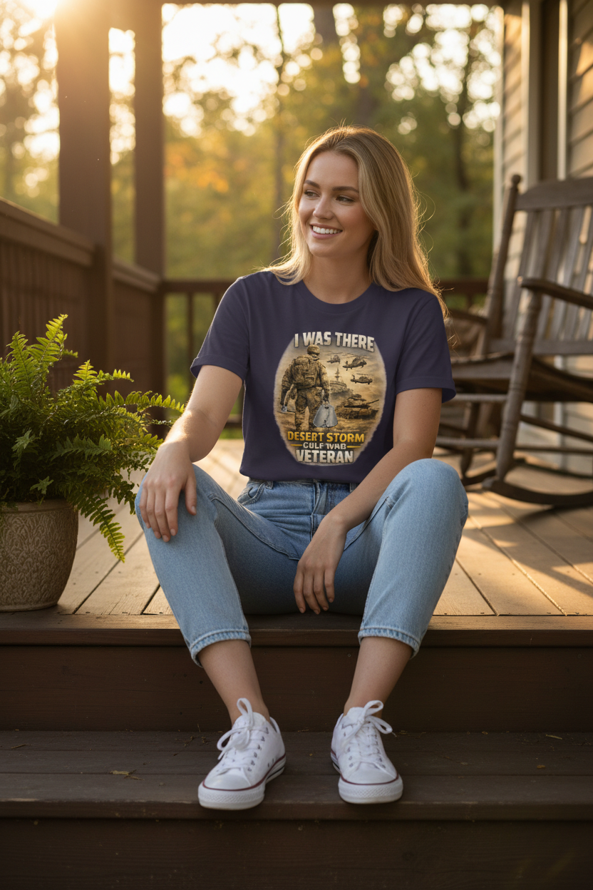 Desert Storm Gulf War Veteran - Woman Porch Lifestyle