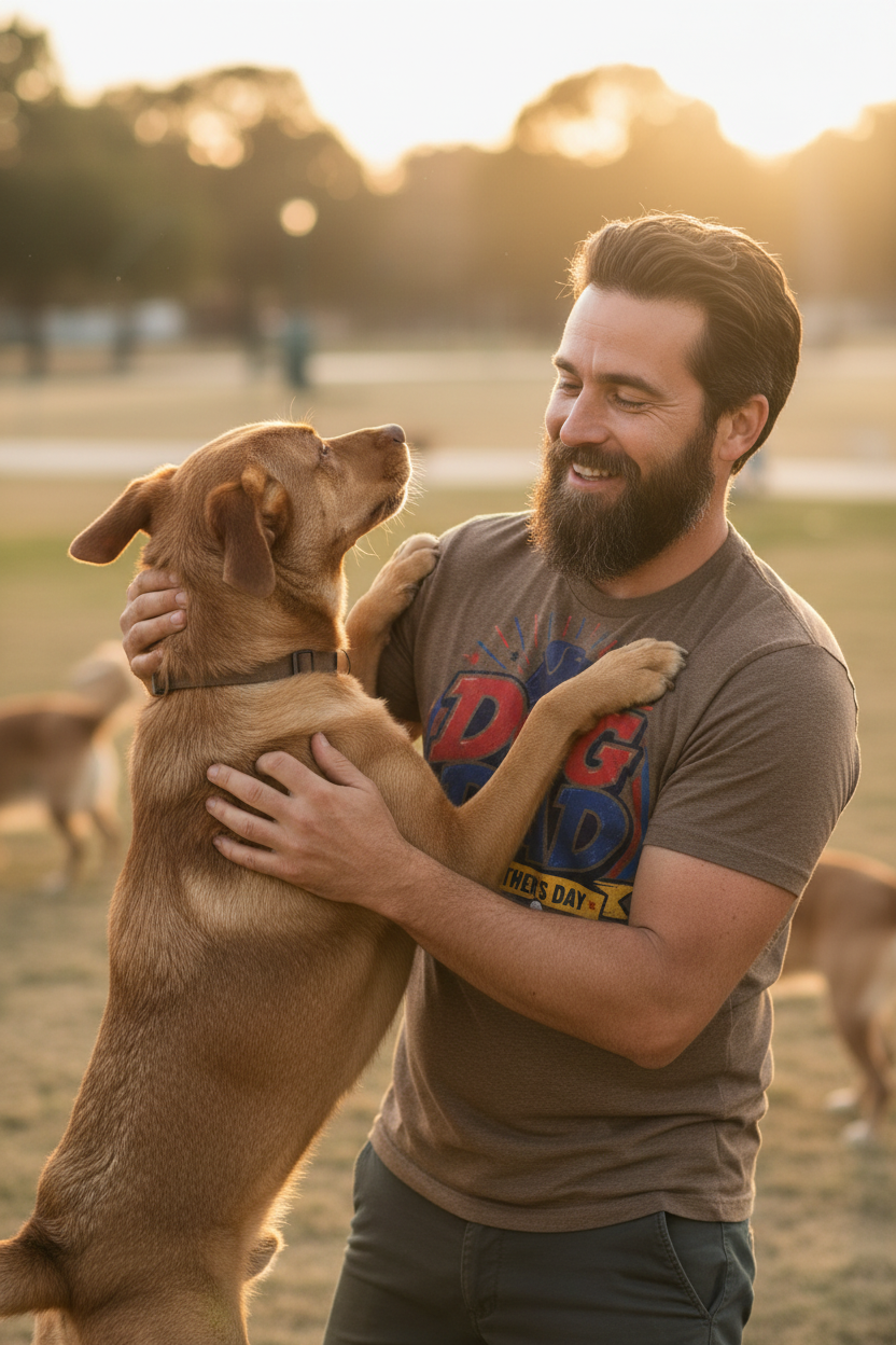 Dog Dad Brown - Ear Scratches