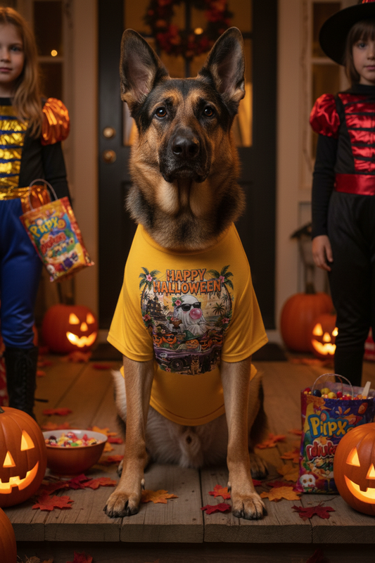 Dog Halloween Lifestyle Mockup