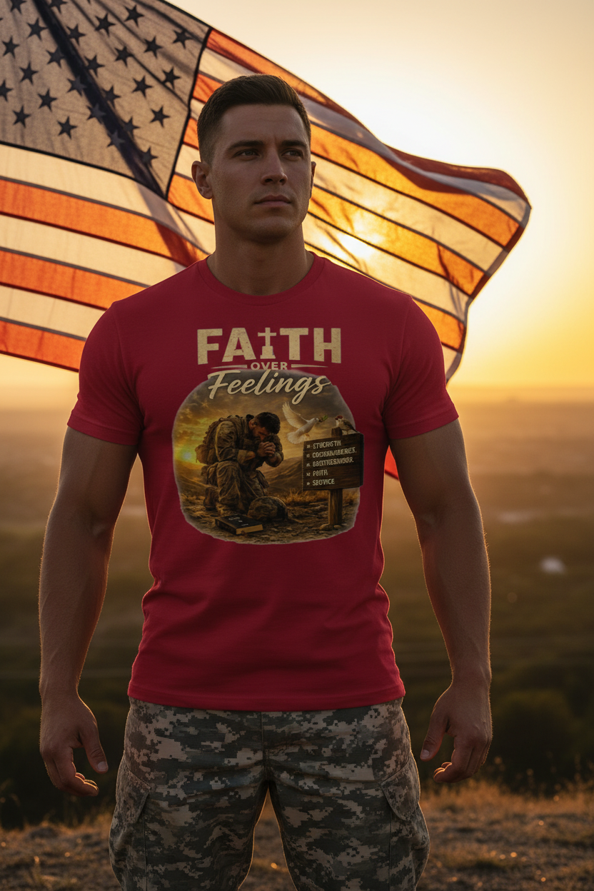 Faith Over Feelings Your Actual Shirt