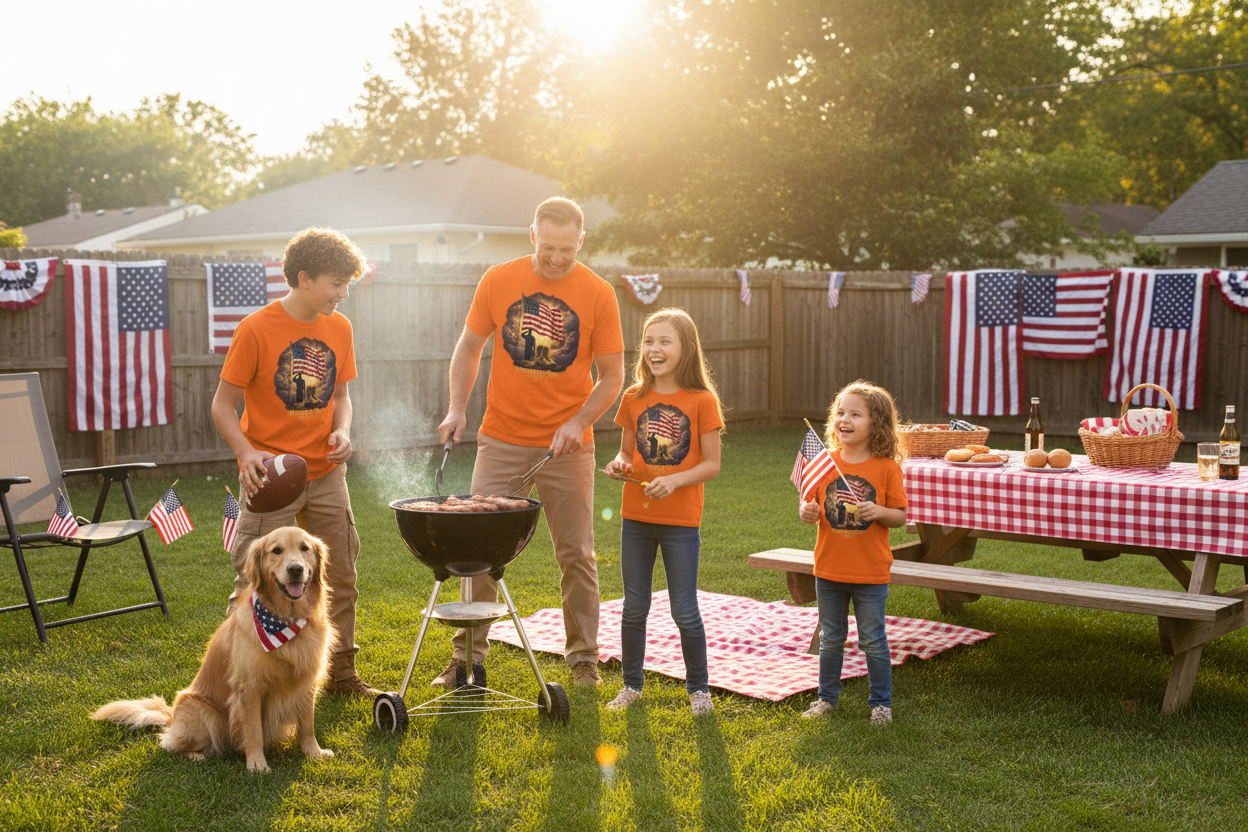 Family BBQ Backyard