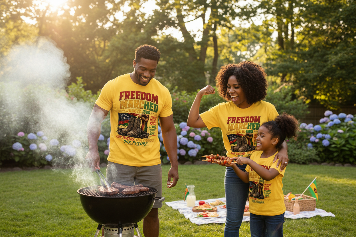 Family Grilling Lifestyle Mockup