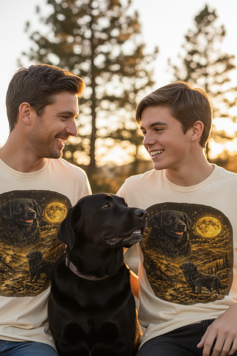 Father and Son Lifestyle Mockup