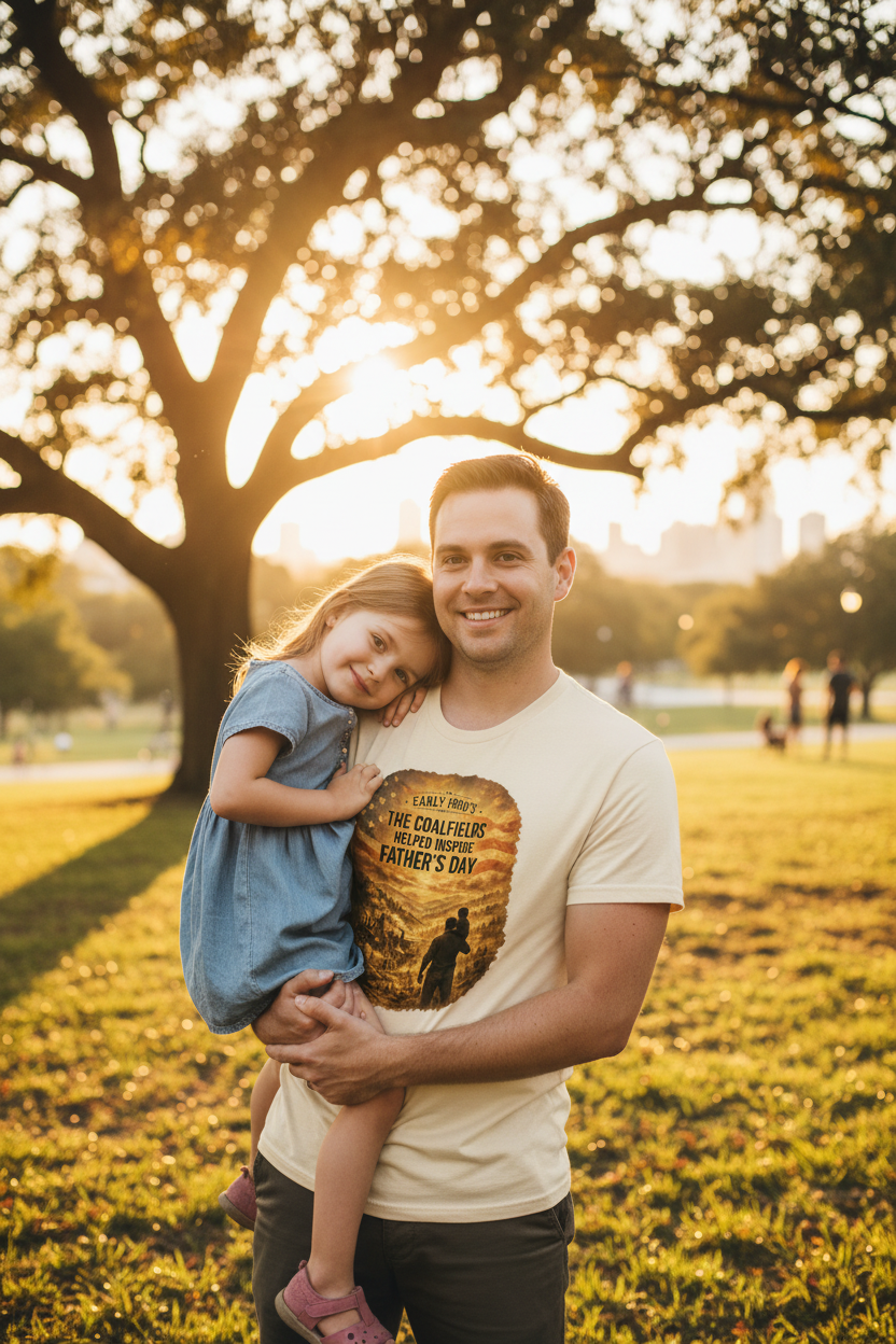 Father & daughter lifestyle mockup