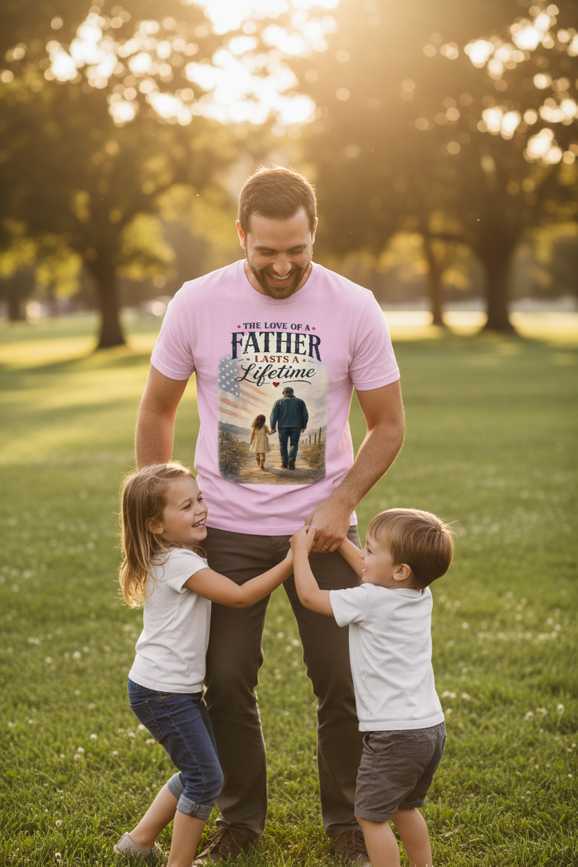 Father Lasts a Lifetime - Readable Tee V1