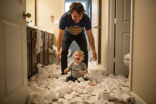 Fatherhood Extreme Sports – Toilet Paper Disaster
