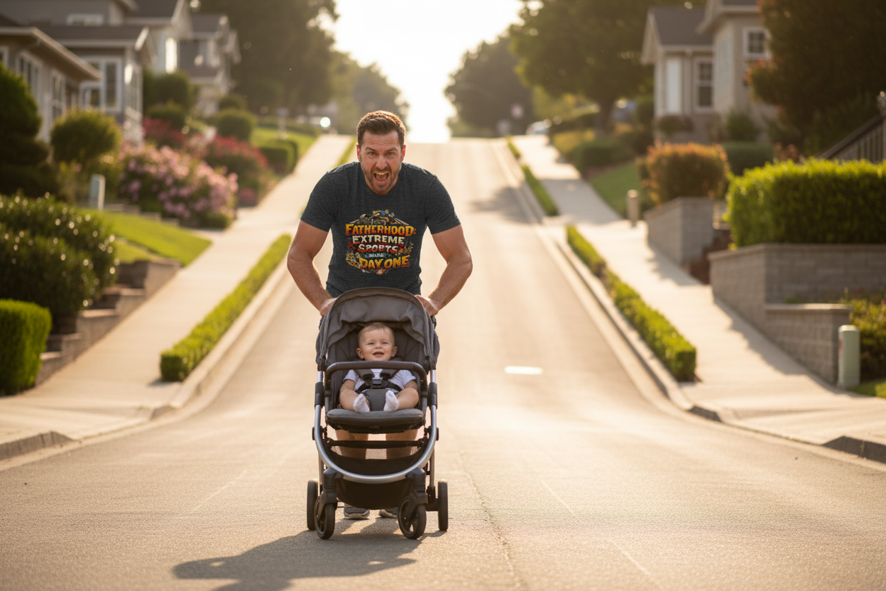 Fatherhood Extreme Sports – Uphill Stroller