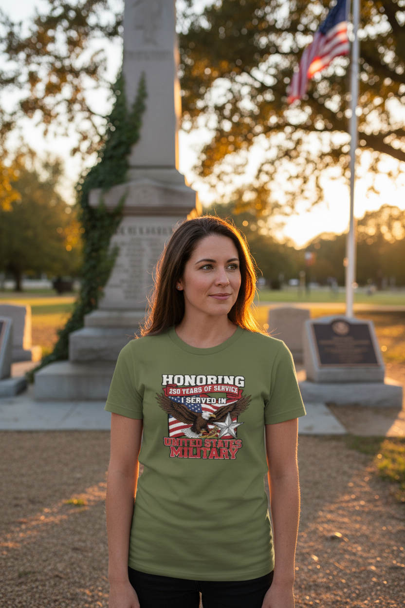 Female Veteran Memorial Lifestyle Mockup