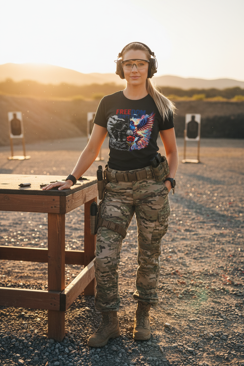 Freedom Isn't Free - Black Tee Firing Range