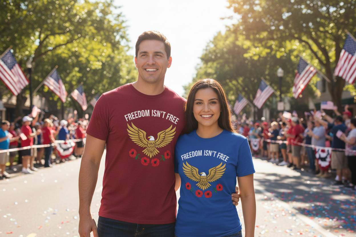 Freedom Isn't Free - Couple Veterans Day Parade