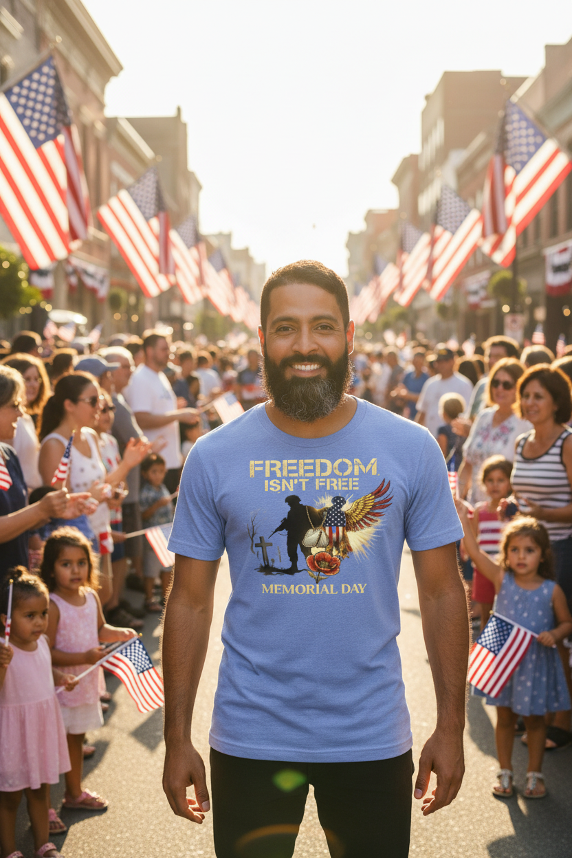 Freedom Isn't Free Memorial Day - Blue Parade