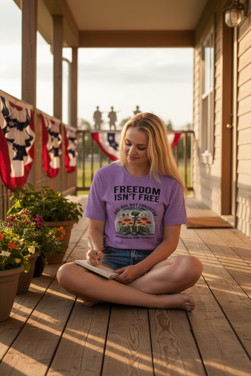 Freedom Isn't Free Memorial Day Tribute - Purple Porch Lifestyle