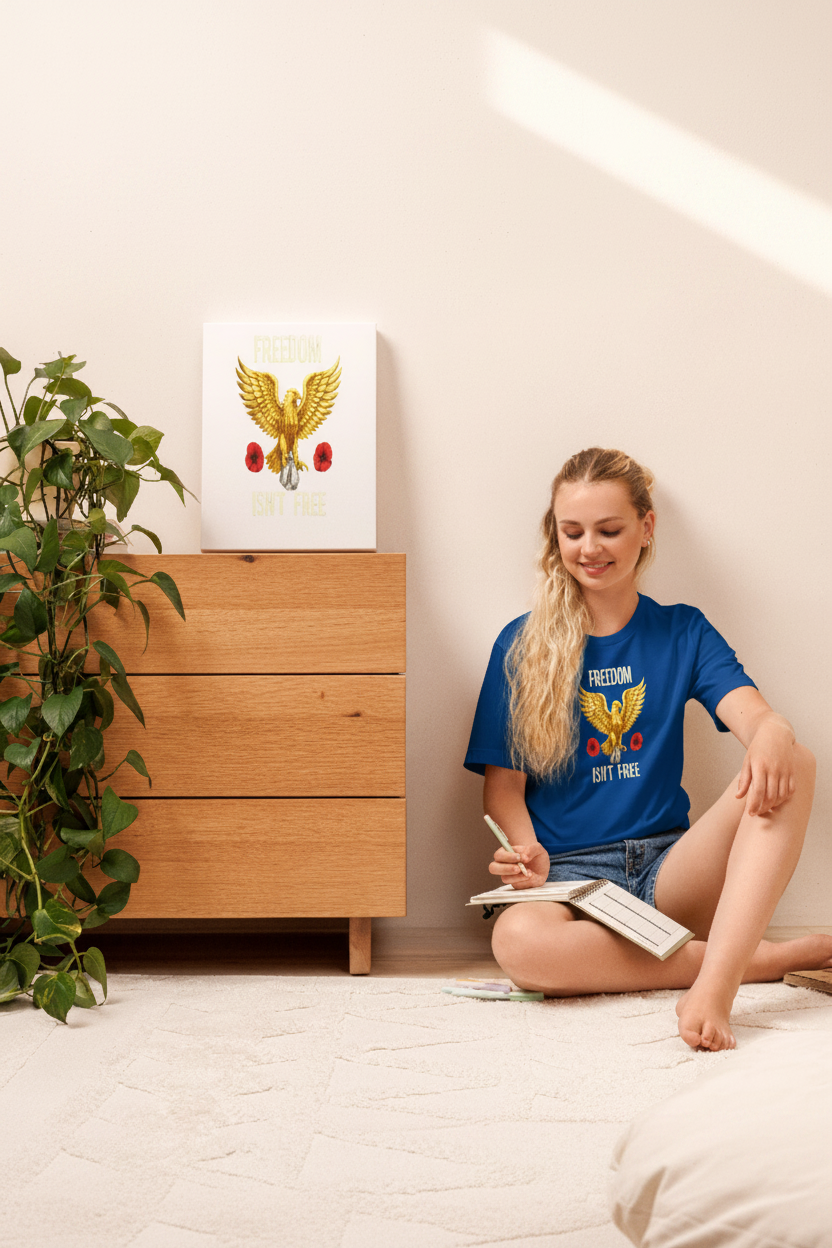 Freedom Isn't Free - Royal Blue Tee Lifestyle Home