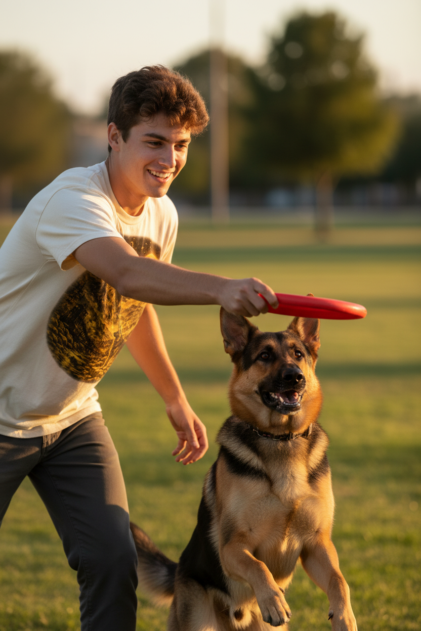 Frisbee at Dog Park