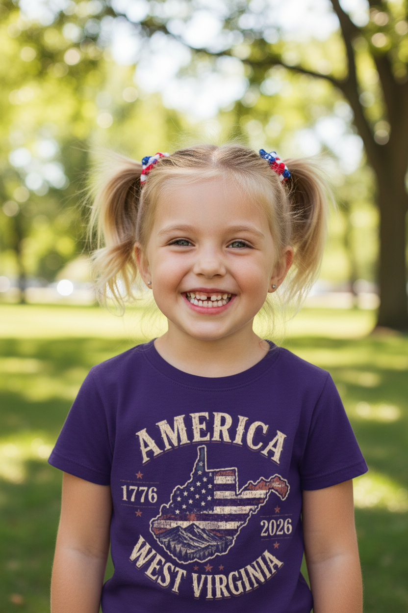 Girl lifestyle mockup - purple tee