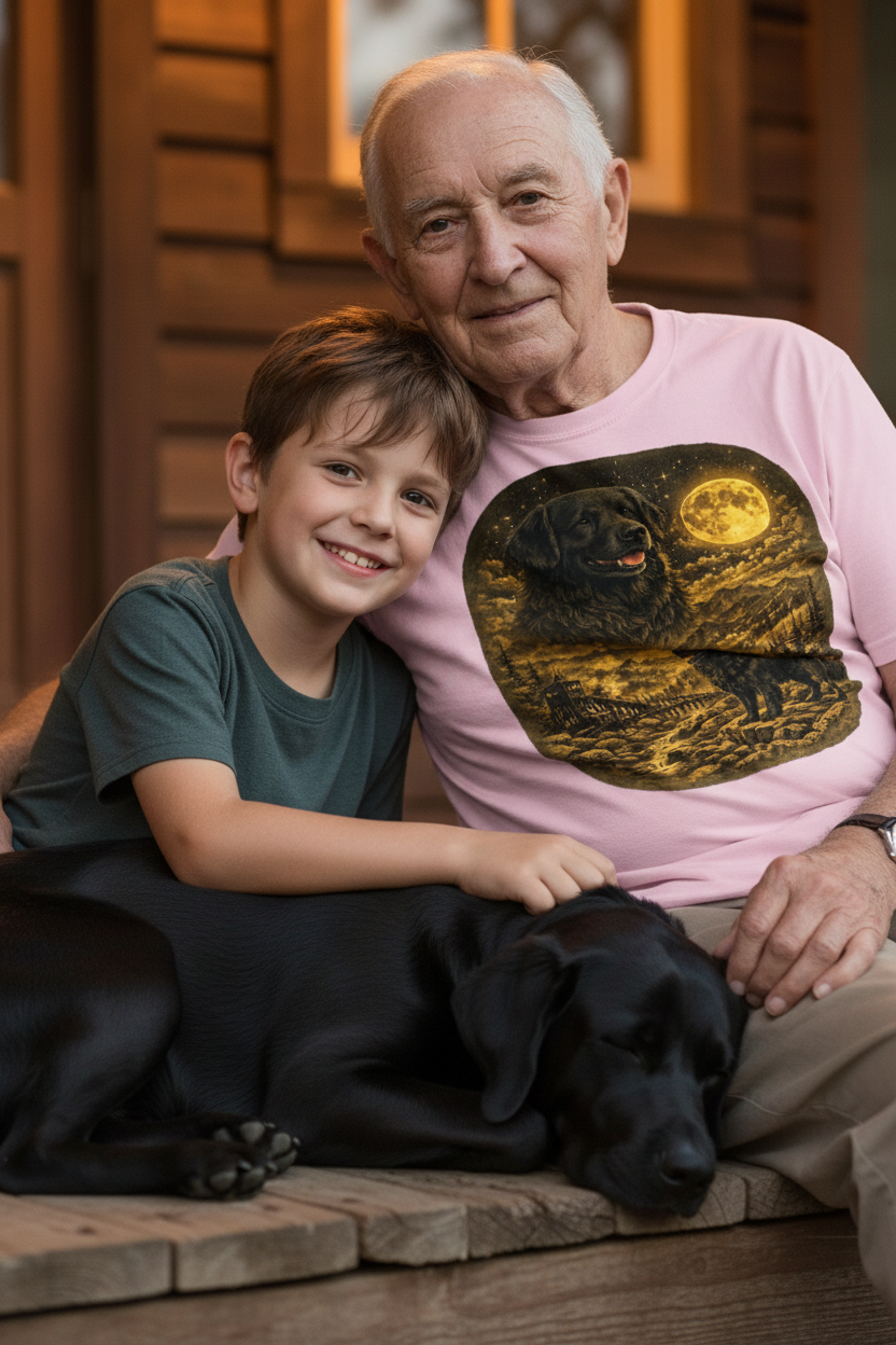 Grandfather and Grandson Lifestyle Mockup