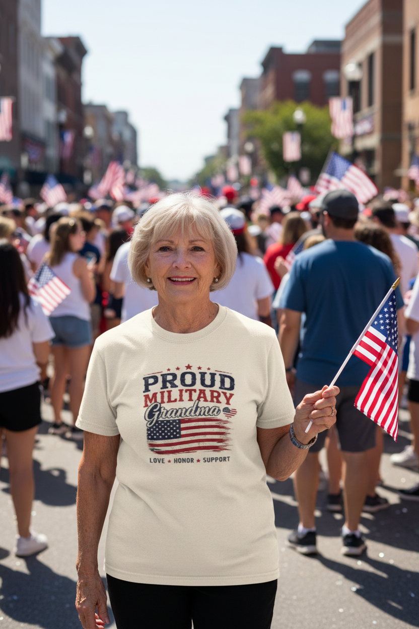 Grandma at Veterans Day parade